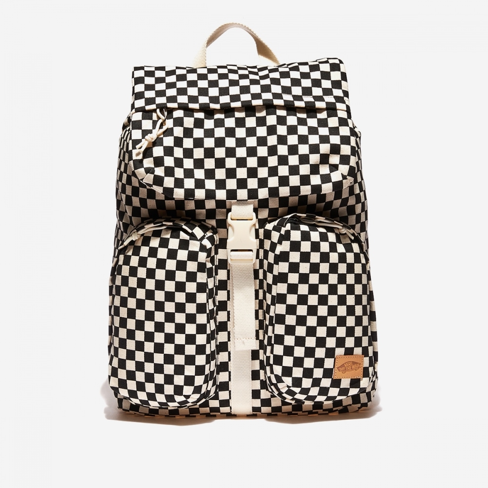 バーンズフィールドトリッピンバックパック VN000HDDY28-ブラック-ホワイト