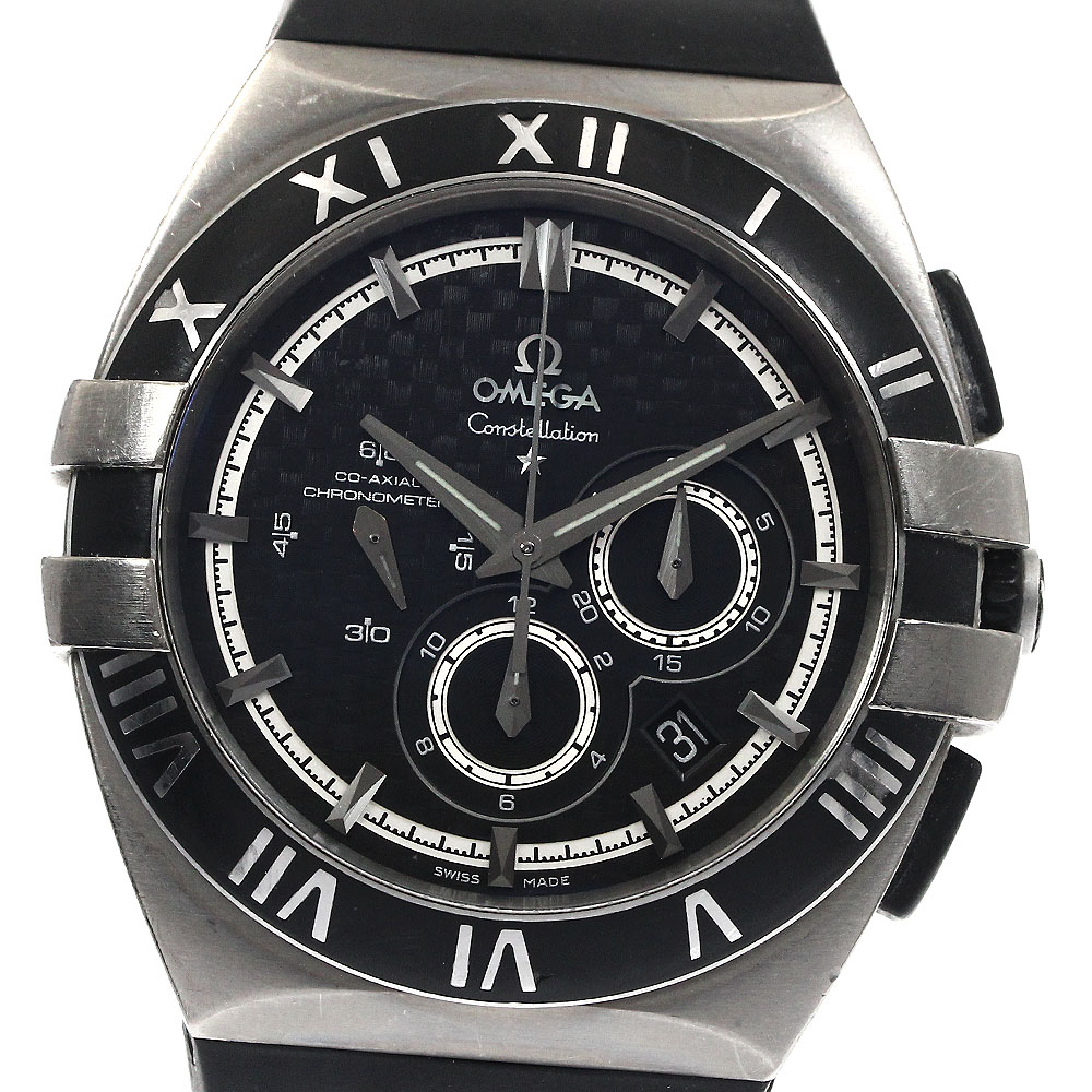 オメガ OMEGA 121.92.41.50.01.001 コンステレーション ダブルイーグル デイト クロノグラフ 自動巻き メンズ 保証書付き_884103【中古】 243,450円