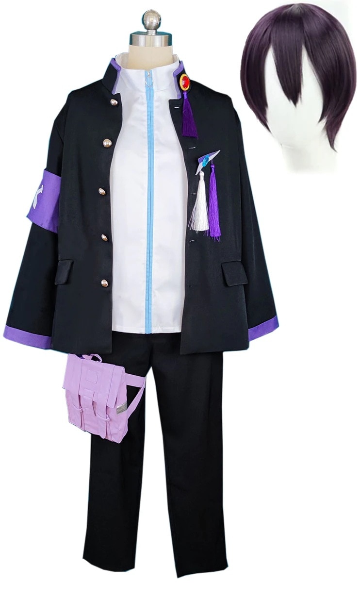 剣持刀也 コスプレ衣装 バーチャル YouTuber Vtuber セット 変装 ハロウィン 仮装 ウィッグ追加可