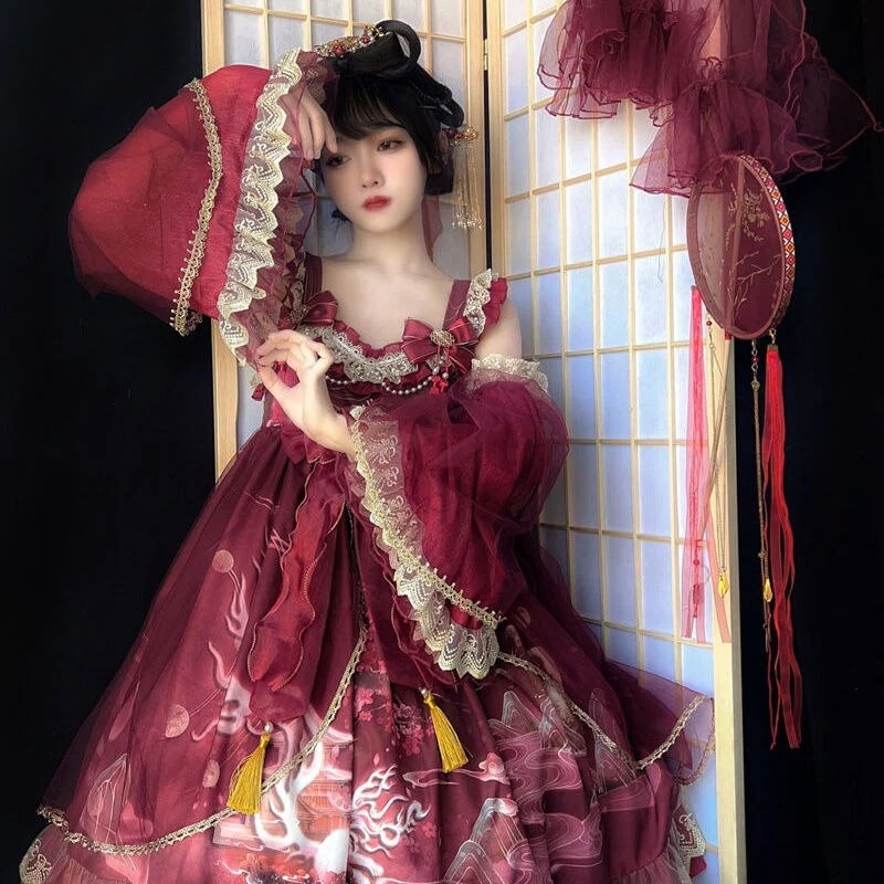 新作日系メイド服コスプレ大王ロリータスーツ可愛い学生ワンピース二次元服大コード日常30%までに制限