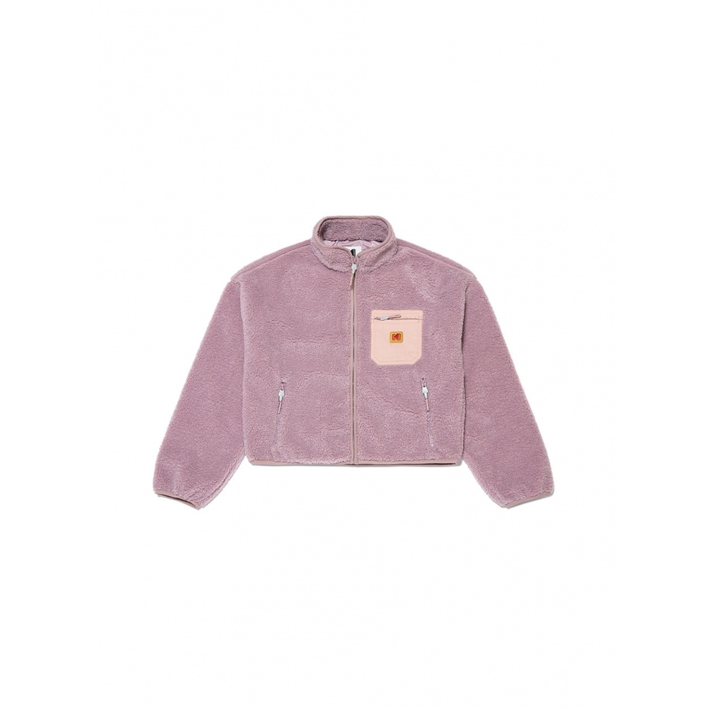 KODAK ApparelエッセンシャルフリーススタンネックジャケットウーマンPINK