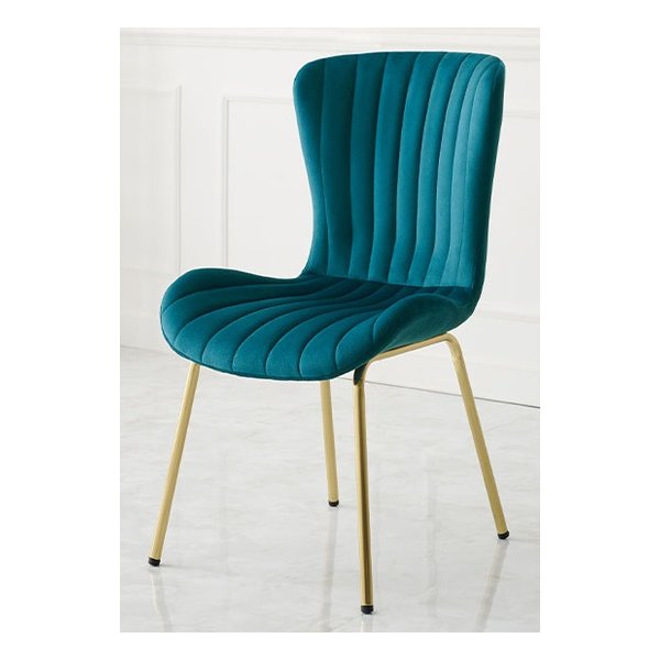 チェア 約 幅50×奥行58×高さ84×座面高43cm ダークブルー LC-4763DBL