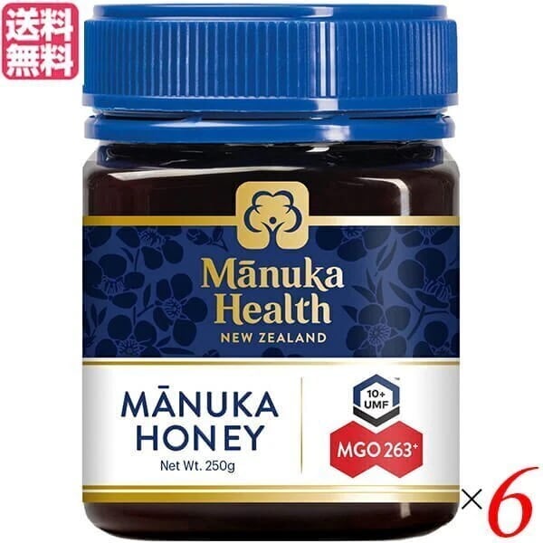 マヌカハニー UMF MGO マヌカヘルス マヌカハニー MGO263/UMF10 250g 6個セ