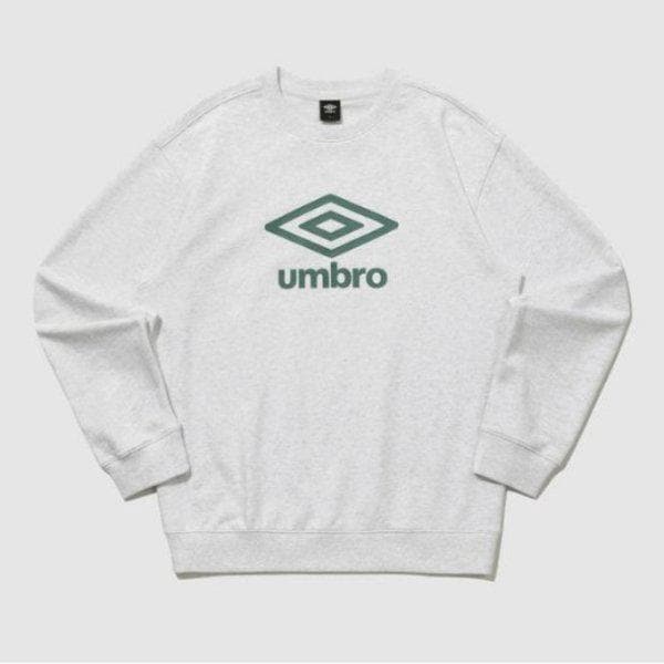 長袖Tシャツ PQA UQ121CFS19-WMG エッセンシャル ビッグロゴ スウェットシャツ / WHITE MELANGE