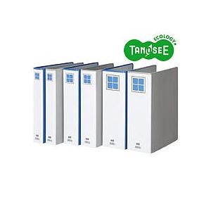 （まとめ）TANOSEE 両開きパイプ式ファイルE A4タテ 30mmとじ グレー 30冊