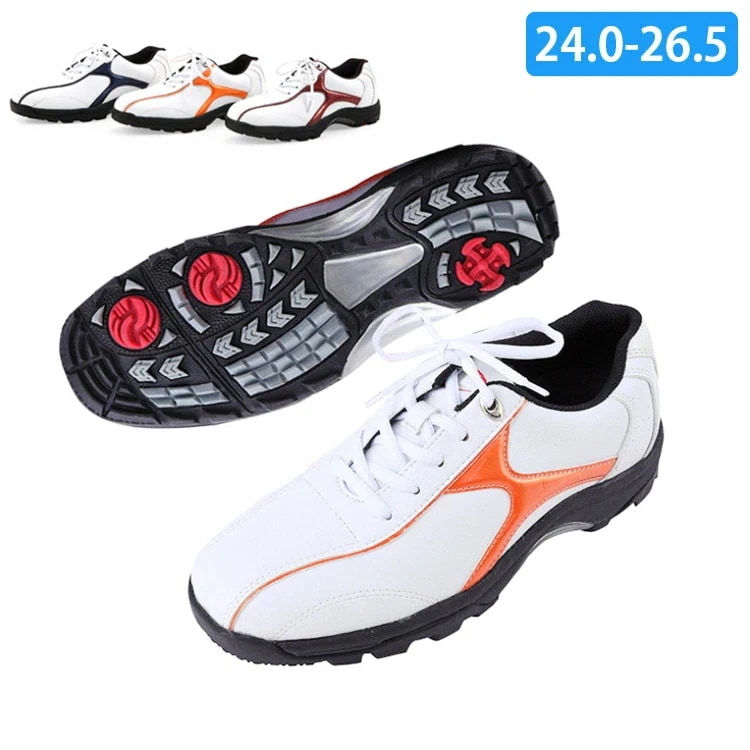 ゴルフシューズ スパイク メンズ 24.0～26.5cm ホワイト