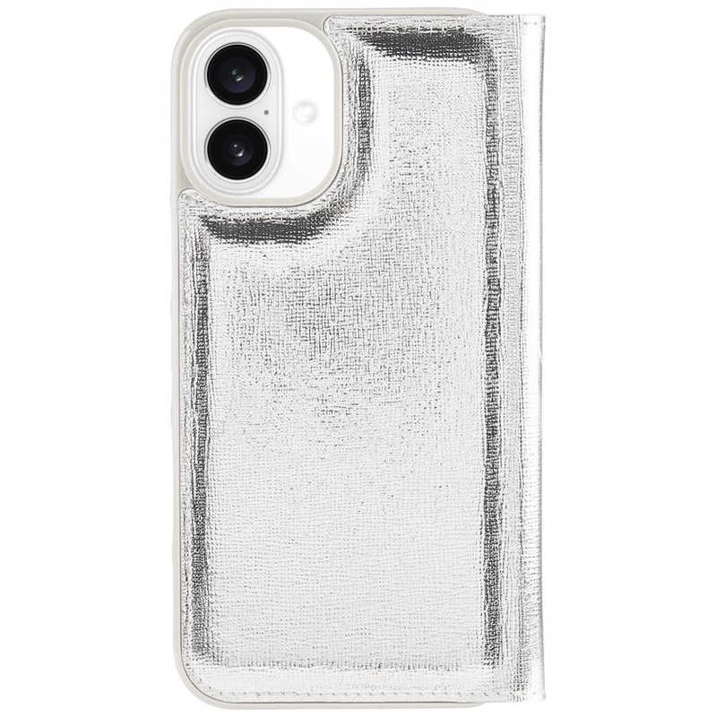 KATESPADE　iPhone 16 Plus Kate Spade Folio Case - Recycled Metallic Silver Metallic Silver　KS055468