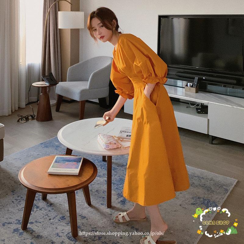 マキシワンピース ロングワンピース レディース 体型カバー ワンピ 無地 ワンピース 春秋 カジュアル 大人 春 夏