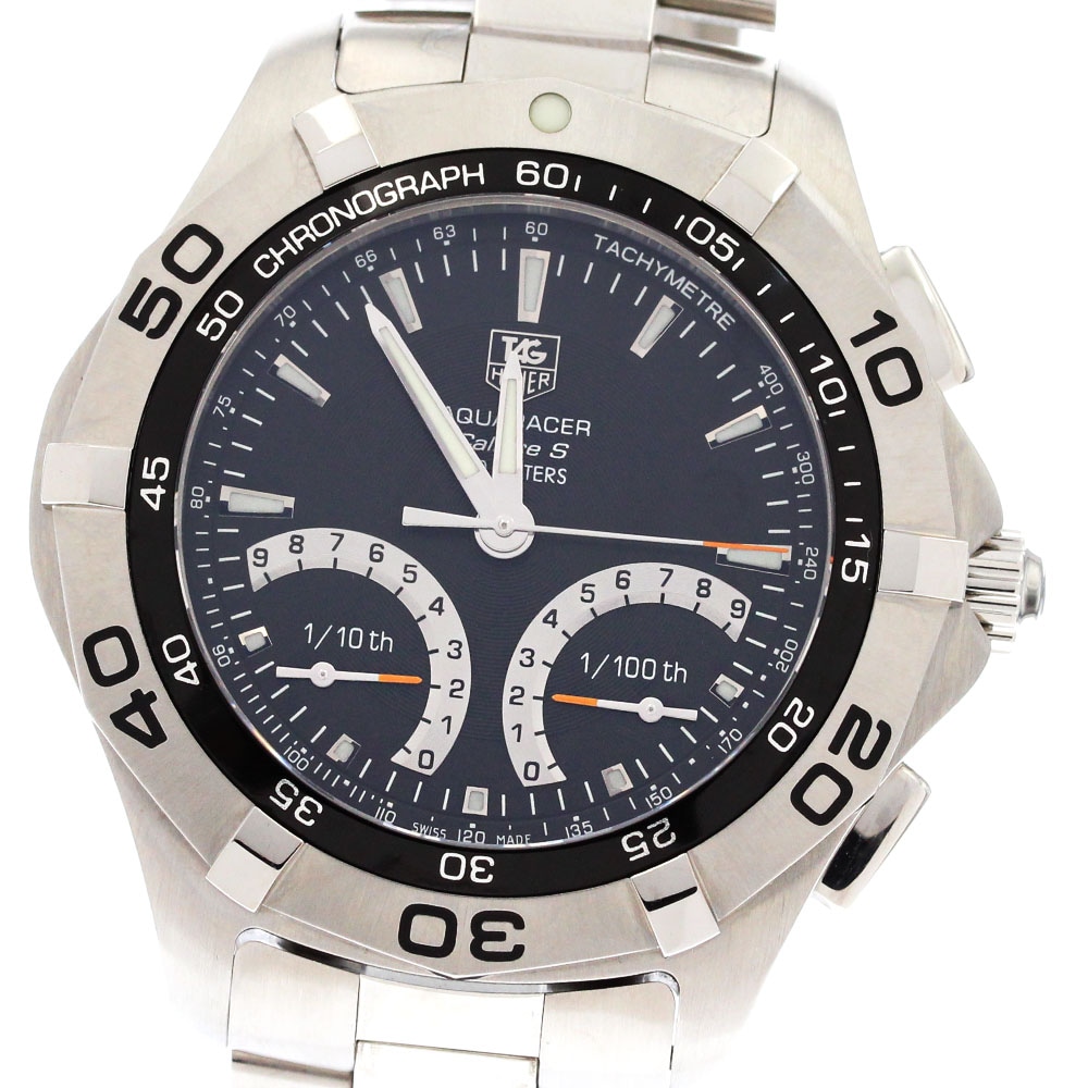 タグホイヤー TAG HEUER CAF7010 アクアレーサー キャリバーS クロノグラフ クォーツ メンズ 良品 _883686【中古】