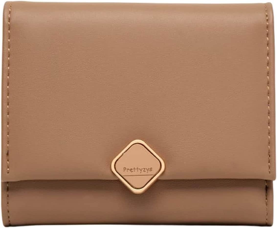 【20%OFFクーポン】財布 レディース 小さめ 三つ折り 英字柄 ボタン 大容量 カード入れ 小銭入れ 多機能 取り出しやすい コンパクト 軽量 コインケース ウォレット シンプル ファッション プ