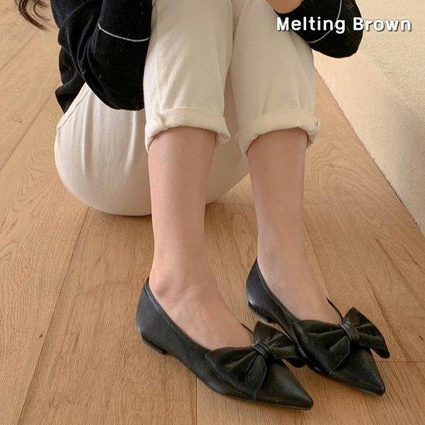 女性リボンシューズ ローヒール KR66