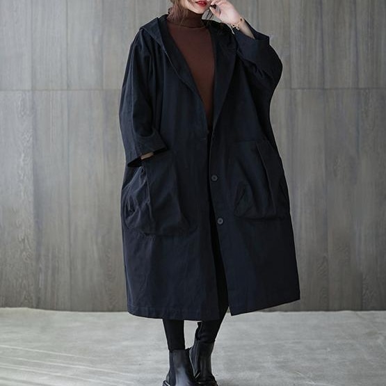 トレンチコート レディース ロングコート 秋 スプリングコート フード付き 秋服 長袖 オーバーサイズ コート カジュアル 無地 大きいサイズ 4,734円