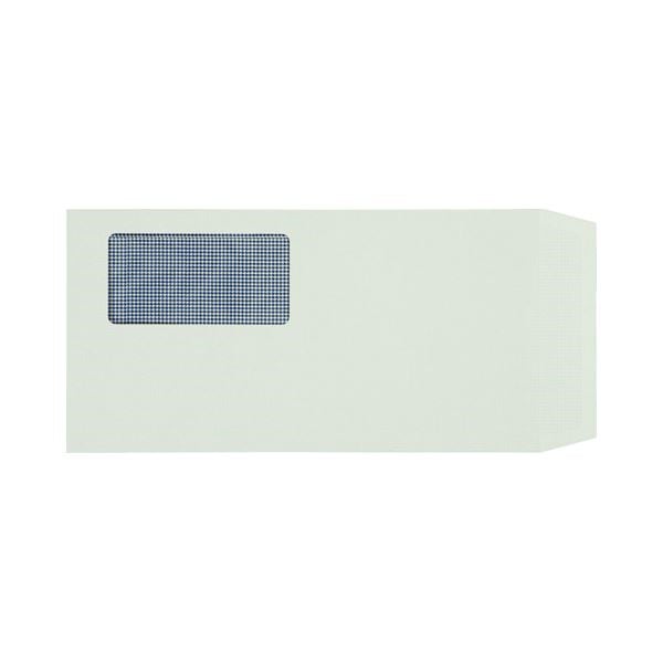 （まとめ） TANOSEE 窓付封筒 裏地紋付 ワンタッチテープ付 長3 80g／m2 グレー 1パック（100枚） 10セット 21,153円