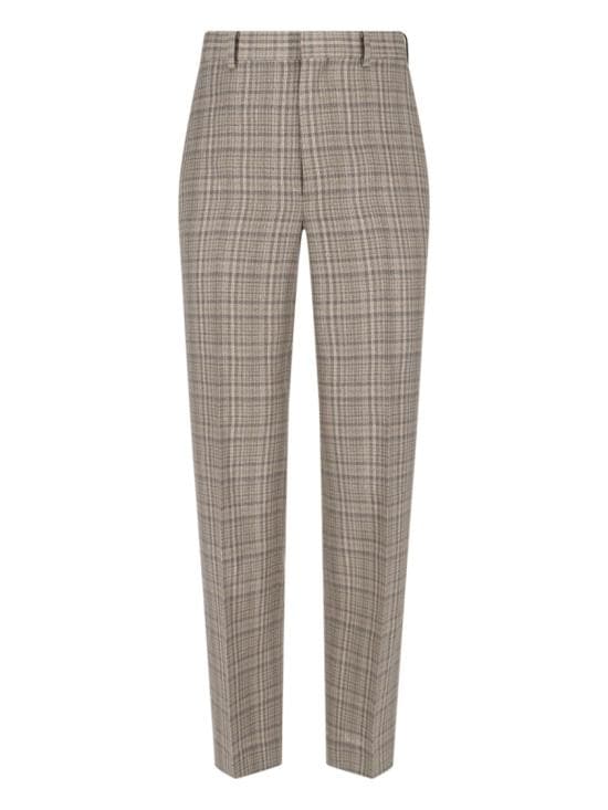 AURALEE Men Pants A26SP02SNDARK BROWN CHECK Brown