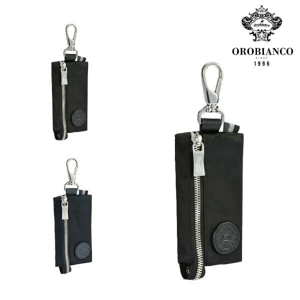 【Orobianco】93023 ソロペルテスモール キーケース キーフック 普段使い 使いやすい カジュアル シンプル 牛革 メンズ プレゼント ギフト ブラック