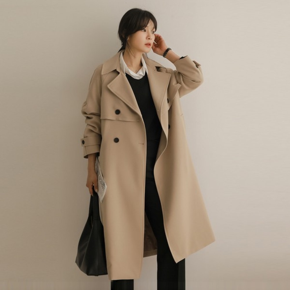 [Elysia] ジェホダブルベルトトレンチBBYコート