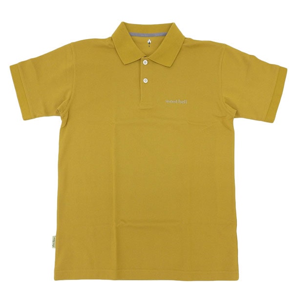 モンベル ポロシャツ メンズ 半袖 S M L XL イエロー コアスパン RS2104691HVGD mont-bell