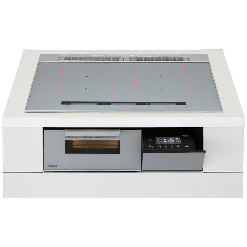 パナソニック　Panasonic　ビルトインIHクッキングヒーター Sシリーズ [75cm幅 3口IH] シルバー(宅配商品)　KZ-CS17FS