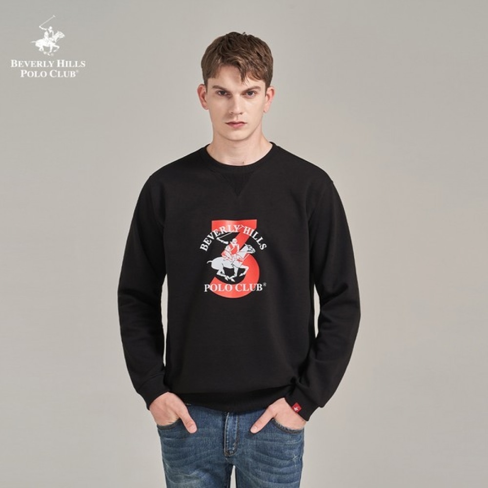 (ビバリーヒルズポロクラブ) Number 3 ポロクラブスウェットシャツ