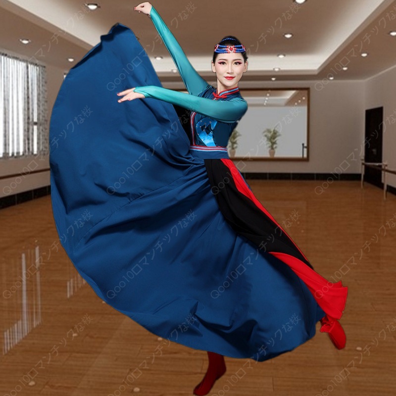 【2024新品追加】【最安値挑戦】クラシックダンス演出服ワンピース-18