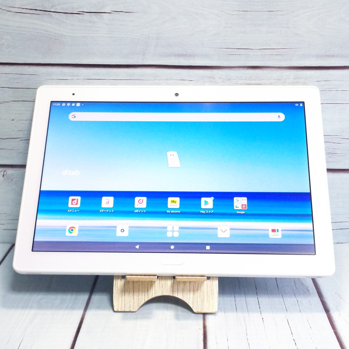 【送料無料】docomo dtab d-41A SHARP Androidタブレット ホワイト 本体 白ロム SIMロック解除済み SIMフリー 500573