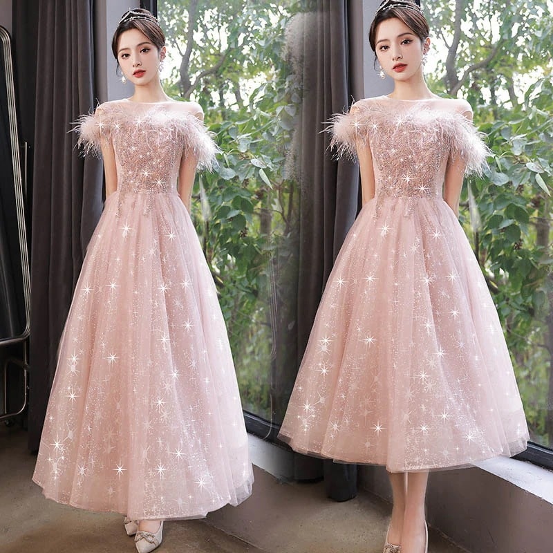 イブニングドレス二次会花嫁ドレスキラキラドレス大人ピアノ発表会高校生宴会