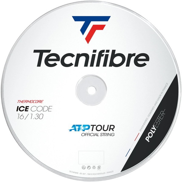 Tecnifibre (テクニファイバー) 硬式テニス用 ガット BOB ICE CODE 200mロール ホワイト 1.30mm TFSR402 WH