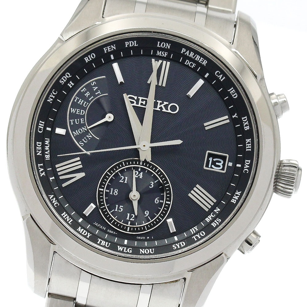 セイコー SEIKO SAGA309/8B63-0AY0 ブライツ デイデイト ソーラー電波 メンズ 良品 箱・保証書付き_909933【中古】