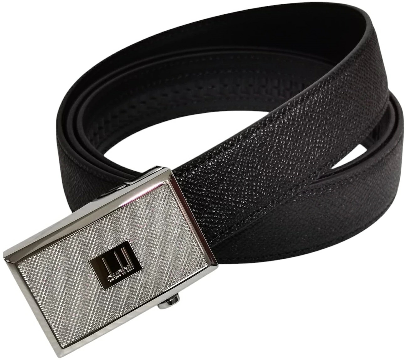 dunhill DU21R4A09CR001 ダンヒル レガシーバックル ベルト オートマチック スライドアジャスター ファイングレインレザー 30mm イタリア製 ～115cm対応 カット可能