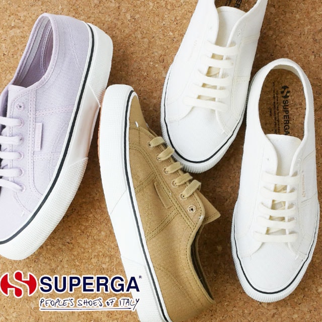 スペルガ SUPERGA メンズ スニーカー 2490 ボウルド オーガニックキャンバス ダイ ホワイト ブラウン マジェンタ キャンバススニーカー カジュアルシューズ ローカット 紐靴 S7115S