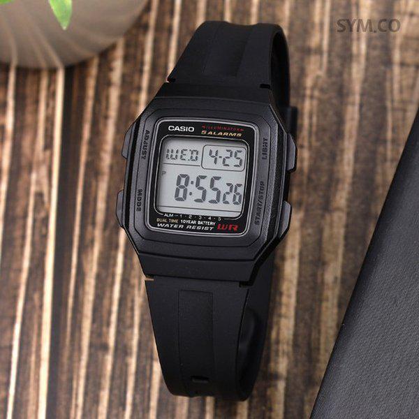 F-201WA-1A ビンテージ 軍人 軍用 電子 スポーツ メンズ ウレタン 時計 d