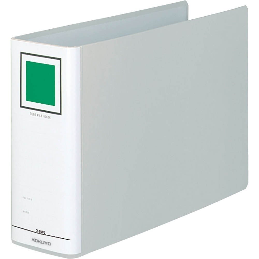 （まとめ買い）チューブファイル A4横 2穴 800枚収容 シルバー フ-E685C [x3]