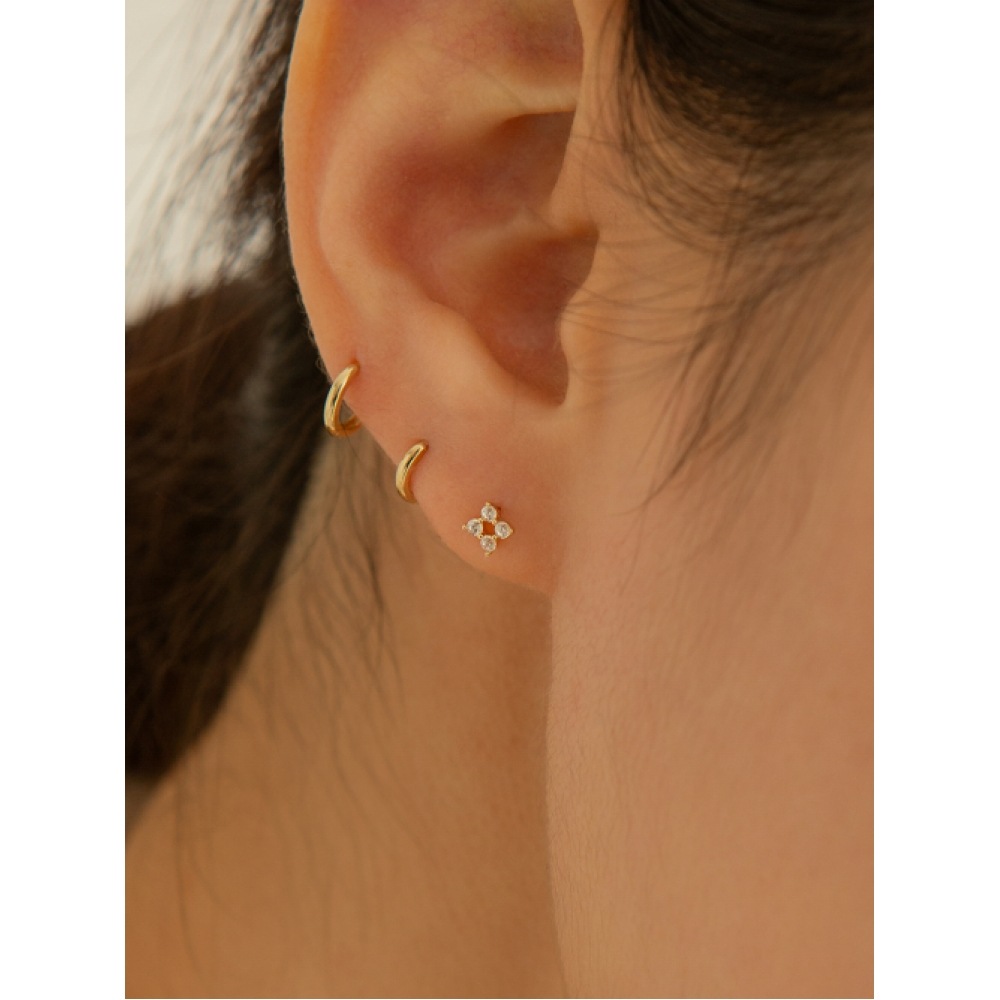 LUNNE 14k ステリースターミニピアス K14ゴールド #LFPI05