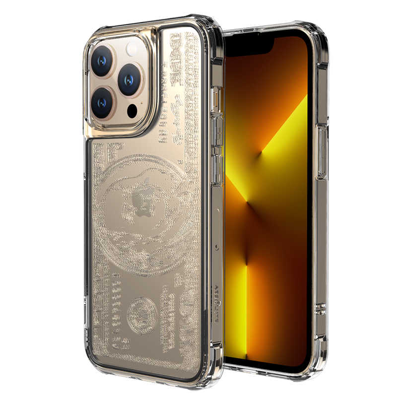 ABSOLUTE TECHNOLOGY　LINKASE AIR E-collection / dolla ゴリラガラス iPhone 13Pro 　AT-ADM-AIR-E-Dollar