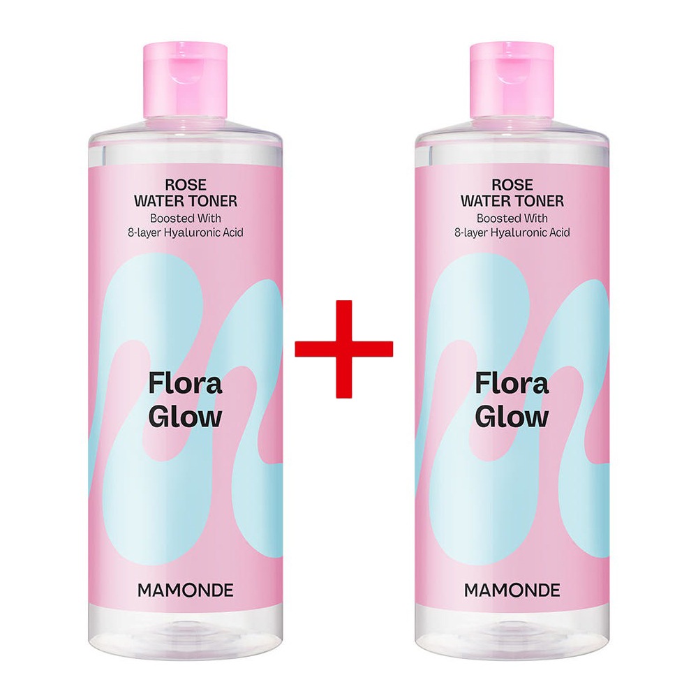 [1+1]フローラ グロウローズウォータートナー 500ml+500ml バラの水トナー/ヒアルロン酸/速乾性を改善