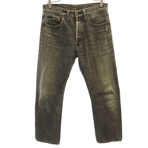 初期 ストレートデニムパンツ W32 グレー ジーパン メンズ