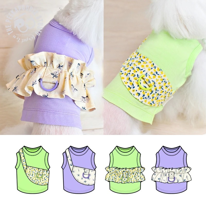 【454】即納あり 犬服 春 冬服 ハーネス 小型犬 ペット服 ペットウェア ドッグウエア tシャツ 小型犬 お散歩 かっこいい かわいい おそろい ペアルック 女子 男子 パステルカラー ネオン