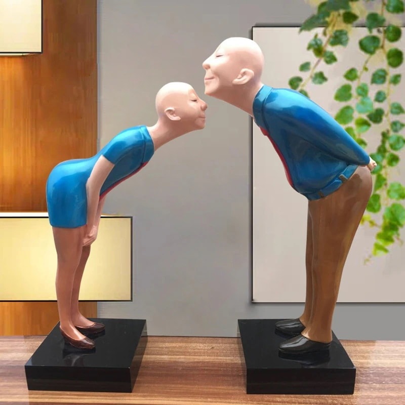 会社の受付に　ウェルカムパーソン