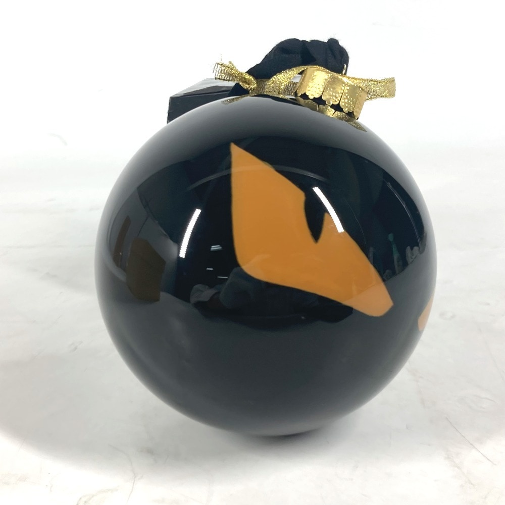 チャーム モンスター クリスマス オーナメント Xmas クリスマスボール ロゴ インテリア プラスチック ブラック