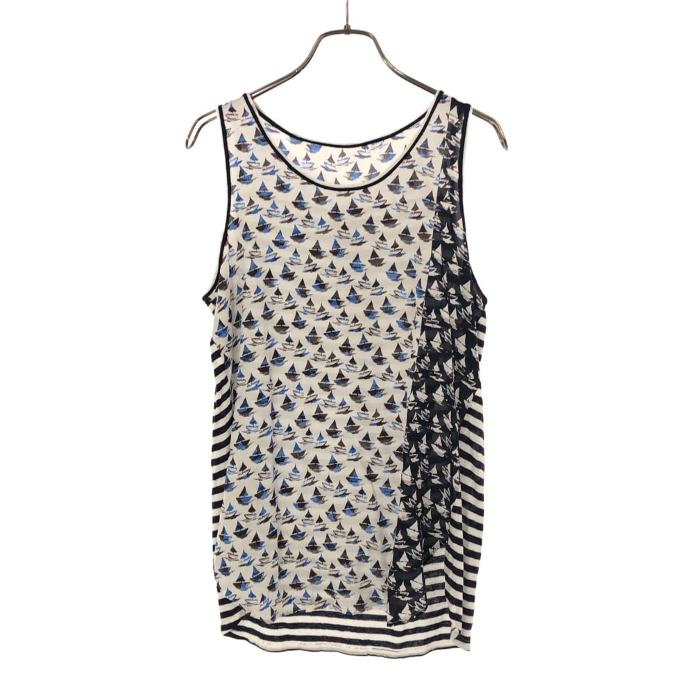 ベータ 日本製 総柄 タンクトップ 40 β レディース