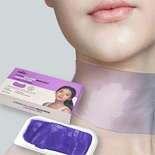 大容量ハイドロゲルコラーゲン首用リフティングパック 美白 シワ改善機能性 ボリュームネックマスク 30枚入り 1個