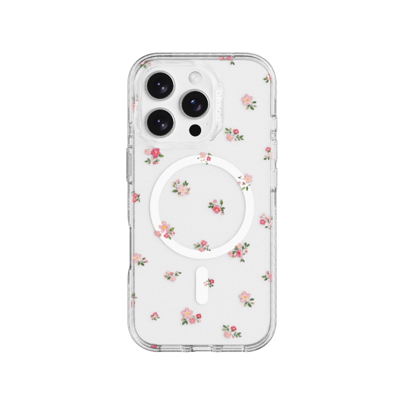 【GRAGG】 MAGSAFE LAYERS FRAME CASE CLEAR - SOFT BLOOM iPhone 16シリーズ対応 正規品
