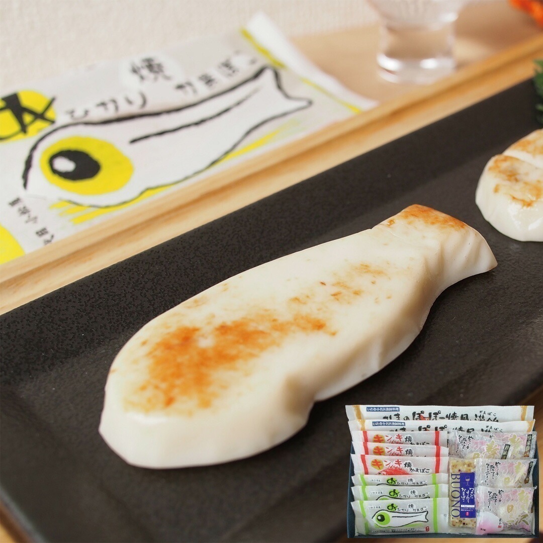 福島 貴千 かまぼこ詰合せ めひかり焼蒲鉾3 キンキ焼蒲鉾3 蒲鉾イカ＆ペッパー1 明太マヨ4 さんまのぽーぽー焼風蒲鉾2 【産直メーカー直送品】