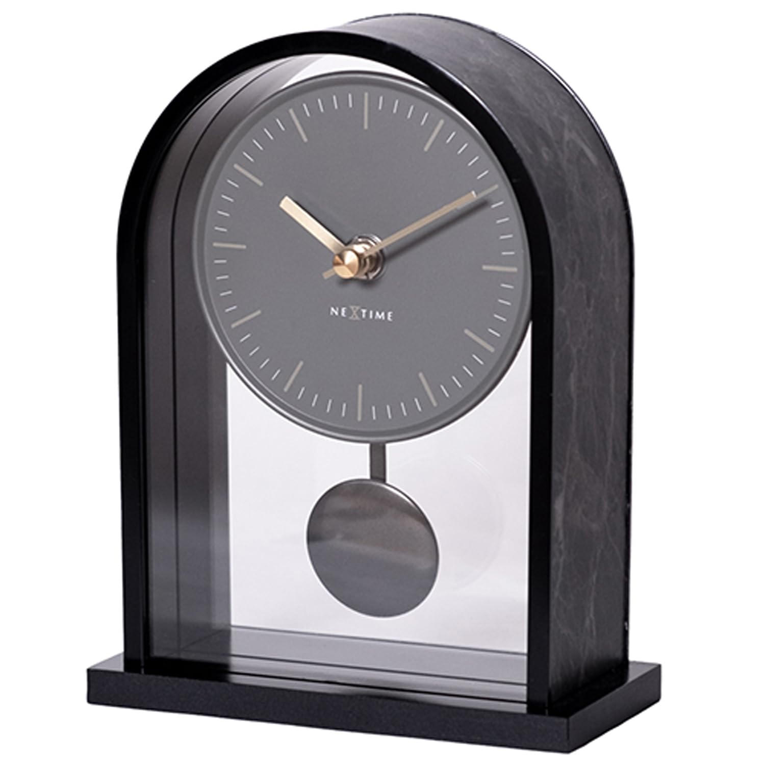 エルコミューン 卓上時計 Marble Pendulum ブラック NXT-J028