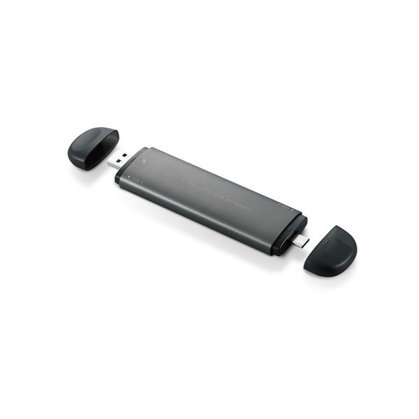 LGB-PNVSUAC グレー [SSDケース 2in1(タイプA タイプC ) M.2 SATA NVMe 両対応] メーカー直送