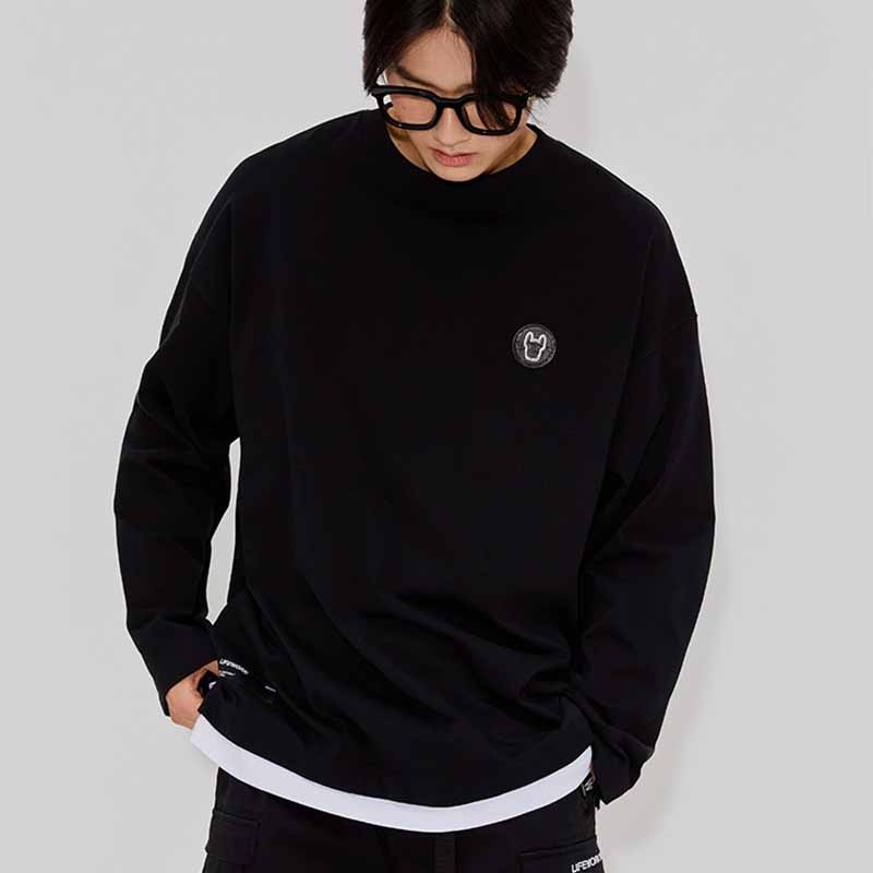 22F/W韓国ファッション新品! メンズカジュアルウェアレイヤード長袖Tシャツ(2色) LW223TL320