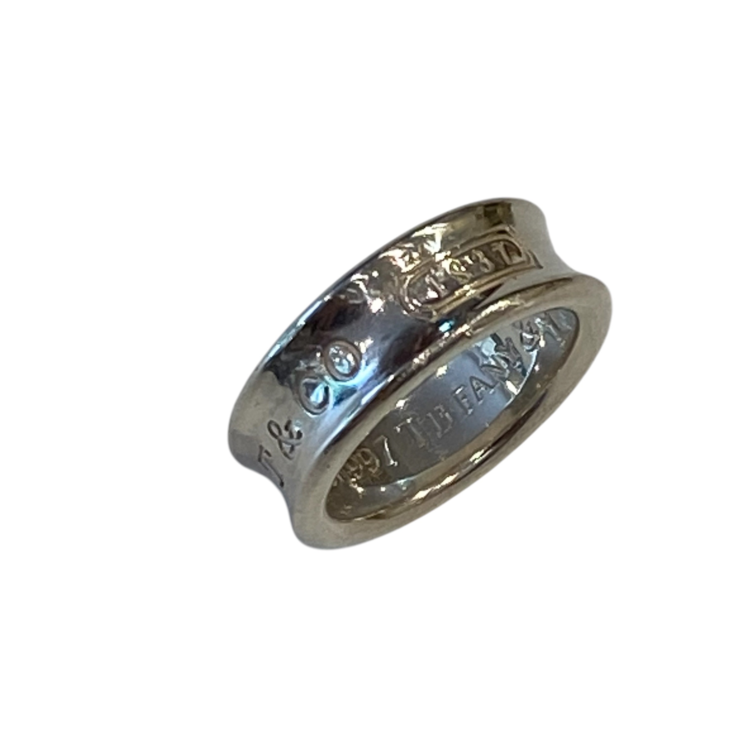 【中古】 SV925 1837 ナロー リング 10号 ブランド　ABランク