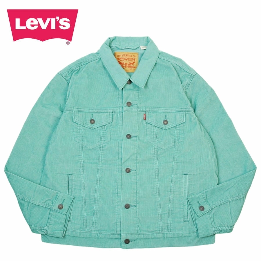 リーバイス LEVIS トラックジャケットTHE TRUCKER JACKET コーデュロイジャケットMINT ミントカラーデニムジャケット カバーオール 男性用 メ