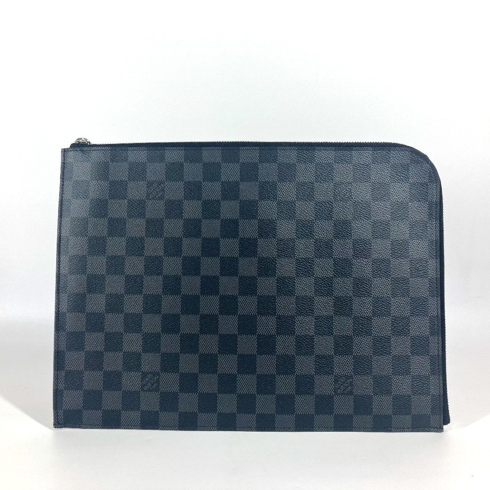 クラッチバッグ N64437 ポシェットジュールGM ダミエグラフィット カバン ポーチ セカンドバッグ L字ファスナー ダミエグラフィットキャンバス ブラック