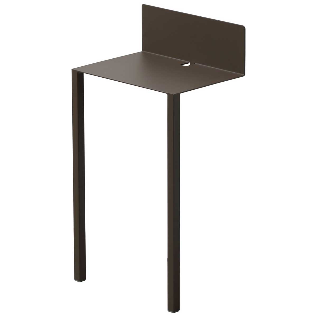 ミニテーブル イデアコ ウォールテーブルB5 ideaco minimal steel furniture WALL Table B5 ブラウン